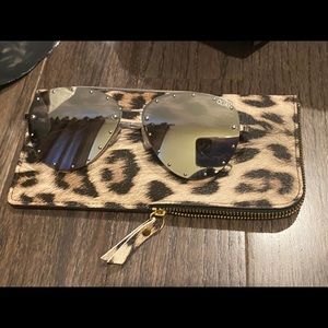 QUAY studded aviator sunglasses